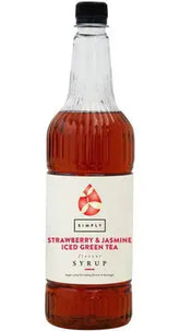 Simply Strawberry and Jasmine Iced Green Tea Syrup  Adomoo